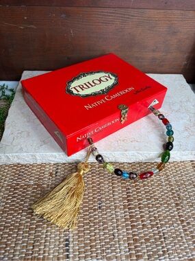 Vintage Alec Bradley Trilogy Native Cameroon Cigar Box Purse Bead Handle